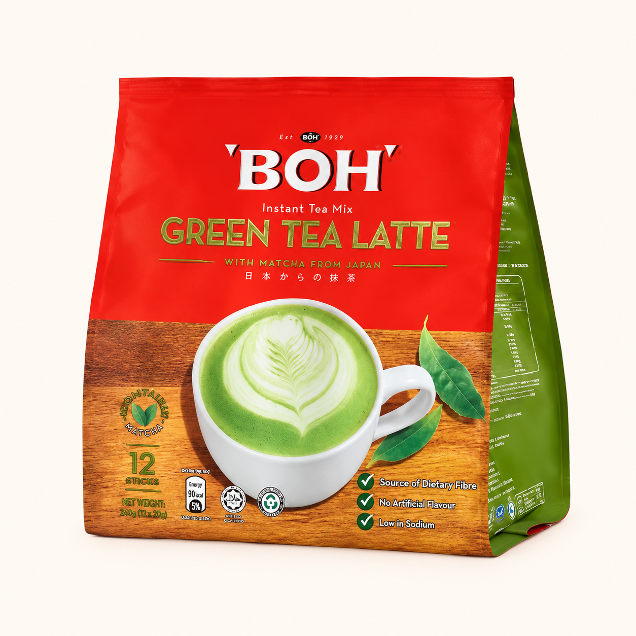 BOH 綠茶拿鐵(12包)