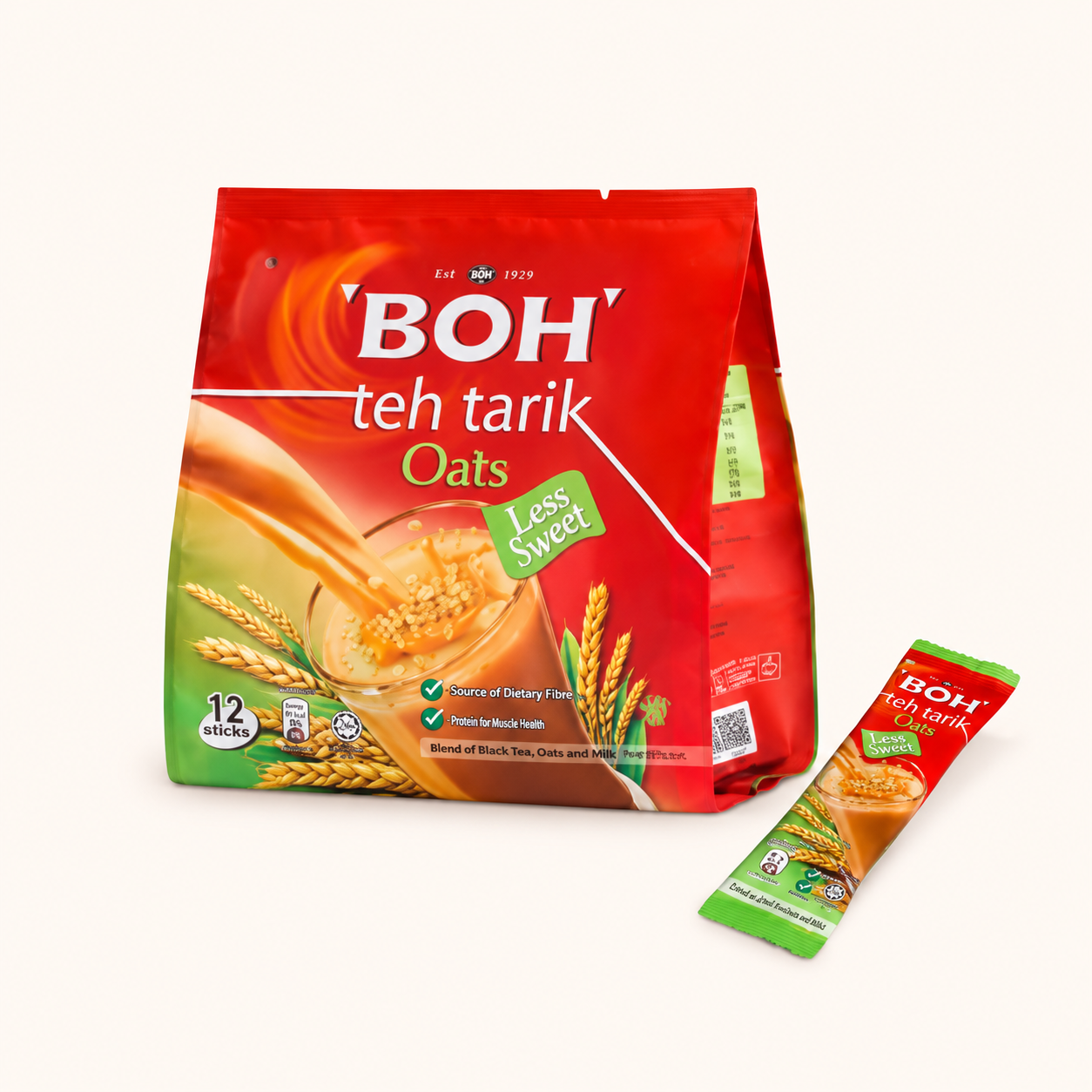 BOH 燕麥低甜拉茶