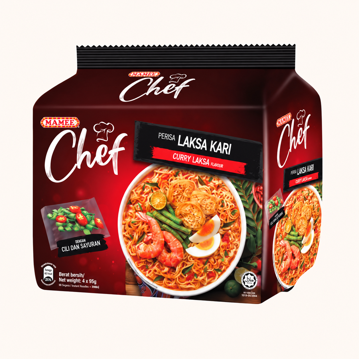 Mamee Chef 咖喱叻沙即食麵